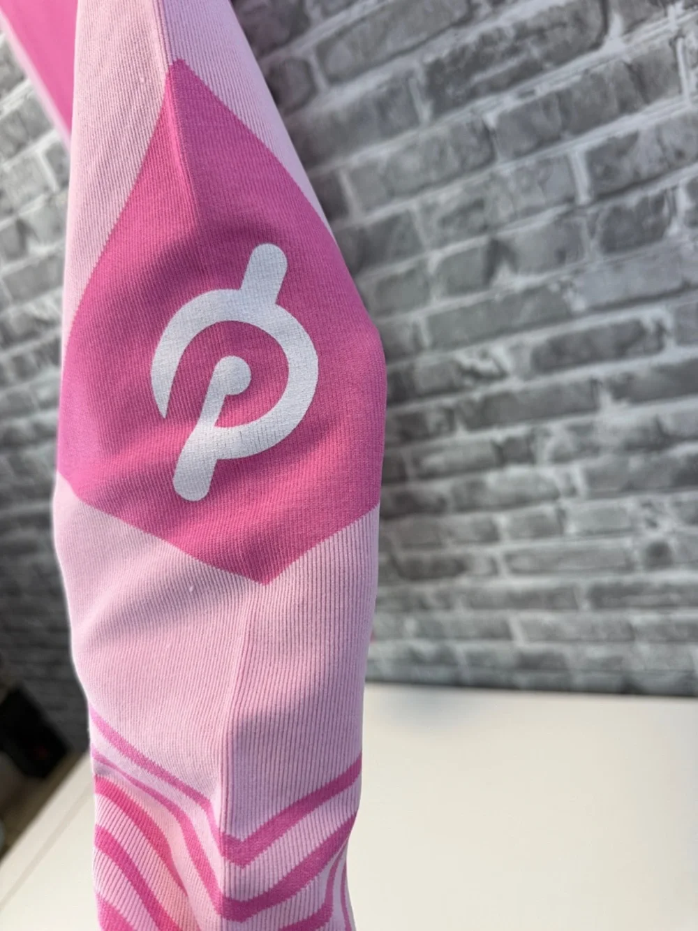 Peloton Pink Colorblock High-Waist Leggings - Picture 2 of 9